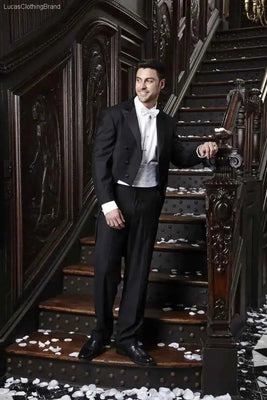 Black Dress Jacket Tuxedo Rental - Modern Fit Separates-LucasClothingBrand